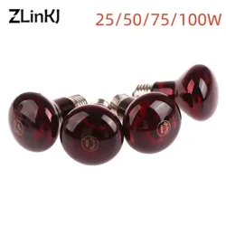 1Pc Pet ʻulaʻula wela kukui E27 lā pō no ka Amphibian Snake Lamp Heat Reptile Bulb UV Light 25W 50W 75W 100W AC220-240V