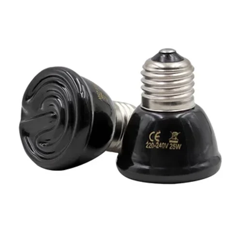 Keraamiline Emitter Heat Light Mini Must Lemmiklooma Küttelamp Infrapuna Pirn 25/50/ 75/100W Brooder Chickens Roomajate lamp