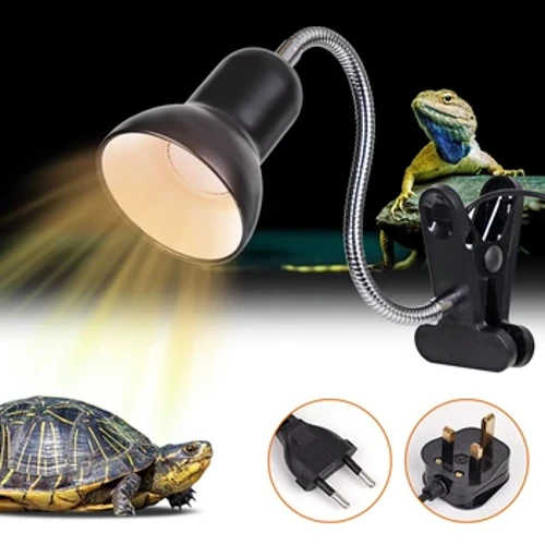 E27 Reptilien Heizlampehalter Tank Glühbir Keramik Heizschildkrötlampe Eidechs Liicht Habitat Heizungsliicht Clip Hausdéierlampehalter
