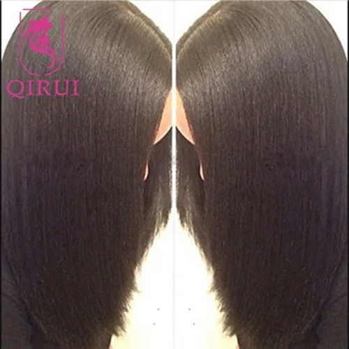 Ánh Sáng Yaki Lụa Top Toàn Ren Tóc Tóc Giả Brasil Remy Tóc Glueless Tơ Đế Toàn Ren Tóc Giả Yaki Thẳng Tẩy Trắng hải Lý