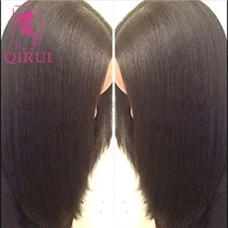 Parrucca piena del merletto dei capelli umani di seta Yaki leggera superiore parrucca brasiliana dei capelli di Remy Glueless parrucche piene del merletto di base di seta Yaki nodi candeggiati diritti