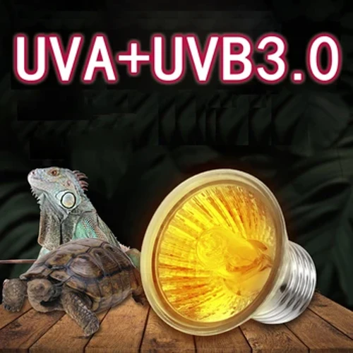 25/50/75W UVA+UVB 3.0 Ibhulebhu leReptile Lamp Turtle Basking UV Light Amalambu Ukushisa Isibani Amphibians Lizards Temperature Controller 1Pc