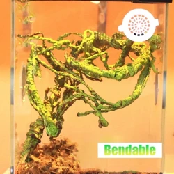 I-Reptile Landscaping Vine Vine Fake Amagatsha Amahlathi Emvula Foam Rattan Terrarium Decor Habitat Decoration for Lizard Chameleon