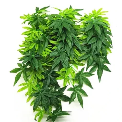 Akvarium sudraluvchi baliq tanki sun'iy plastik soxta osilgan barglar o'simlik dekoratsiyasi