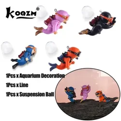 Artizanat din rășină Accesorii pentru amenajarea scenei oceanului Decor pentru acvariu Acvariu de pește în miniatură durabil Scafandru plutitor
