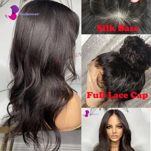 I-Loose Body Wave 13x4 I-Silk Base Top Wig 13x6 /13X4 Ehlukanisa Ngokujulile Izinwele Zomuntu Ileyisi Yangaphambili Iwigi Yemvelo Emnyama Egcwele Izinwele Zomuntu 360