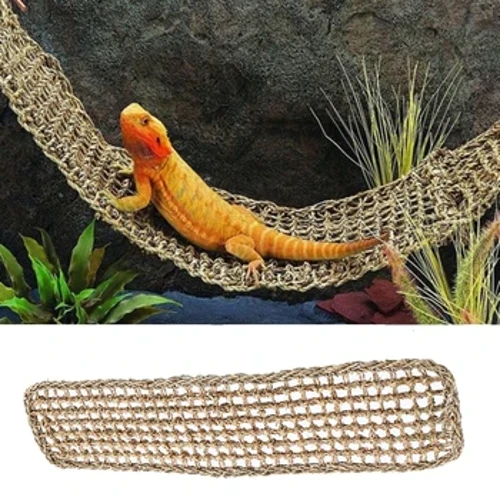 Reptil Hängmatt Terrarium Dekoratioun Fir Eidechs Lounger Kleng Eremit Krabben Geckos Bett Viller Reptil Mats Hausdéieren Ëmgeréits