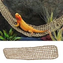 Reptil Hängmatt Terrarium Dekoratioun Fir Eidechs Lounger Kleng Eremit Krabben Geckos Bett Viller Reptil Mats Hausdéieren Ëmgeréits
