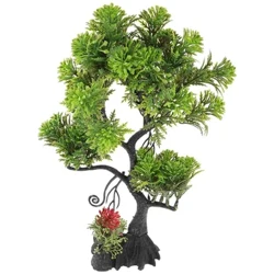 Simulert Big Tree Fish Tank Aquatic Aquarium Decors Plastic Decoration Ornament