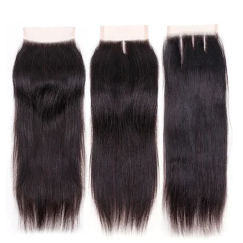 24" 5x5 Silk Base Closure Silicone Silk Top Silk ng Buhok ng Tao Lace Closure Remy Mga Extension ng Buhok ng Tao na may Buhok ng Sanggol Libreng Gitnang Bahagi
