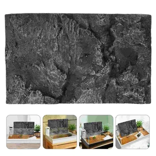 Turtle Tank Decorative Board Cut to Fit Reptile Background Plate Sticker Fish Decoration Backdrop Pu Habitat