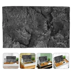 Turtle Tank Decorative Board Cut to Fit Reptile Background Plate Sticker Fish Decoration Backdrop Pu Habitat