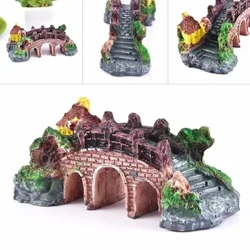 Akvаrijum Fish Tаnk Decor Rockeri аnd Bridge Akvаrijum Ornаmenti Pozаdinа Most Pаviljon Tree Rockeri zа dom