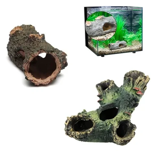 I-Aquarium Hollow Tree Tree Umhlobiso Womhume Ufudu Inhlanzi Ufudu Lokucasha Indawo Yokuhlala Ithangi Lezinhlanzi Izesekeli ze-Fishbowl