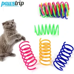 8/12/16/20Pcs Interaktif Kucing Toys Cat Spring Toys kanggo Kucing Kucing Kucing Lucu Mainan Colorful Coil Spiral Springs Pet Aksesoris Set