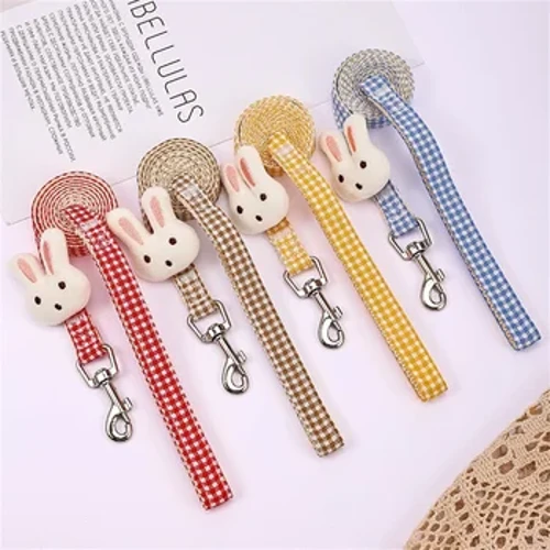 Úim Madraí Do Mhadraí Beaga Cait Coiléar Piscín Inchoigeartaithe Úim Peataí Le Socrú Leash Dílse Cliabhán Plaid Leash Luaidhe Madra Accessories