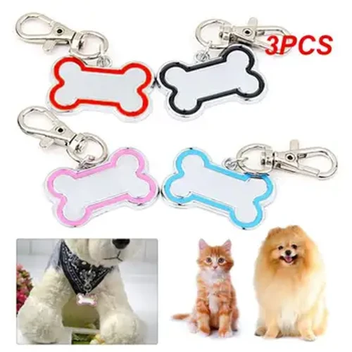 3PCS Pet ID Tag za štene i mačke Mačići psi ogrlica Dodaci za pse oznake za pse prilagođene kućne kartice osobne iskaznice Potrepštine za kućne ljubimce