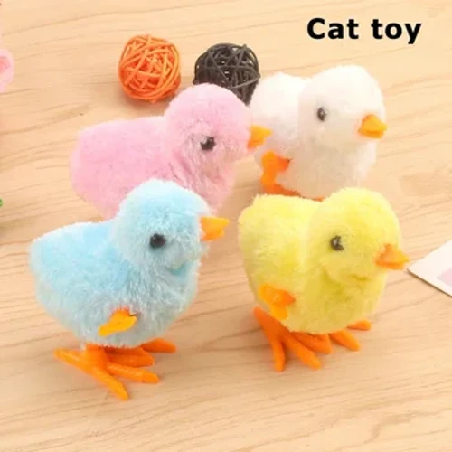 Igračka za mačke Wind Up Jumping Interaktivni pokloni Piletina Funny Pet Teaser Mačići Igračke za kućne ljubimce Potrepštine za pse Mačke Igračke Igre Pribor