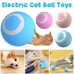 USB Listrik Kucing Bola Dolanan Otomatis Rolling Bola Interaktif Dolanan Anjing Pelatihan Obah Mandiri Kucing Latihan Dolanan Aksesoris Pet