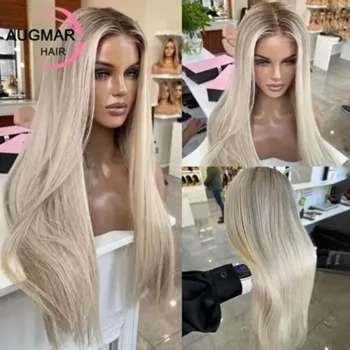 Zuzeneko 13x4 Zetazko Oinarrizko Parpailak Aurrealdeko Ileordea Lizarra Blonde Nabarmendu Ileordea