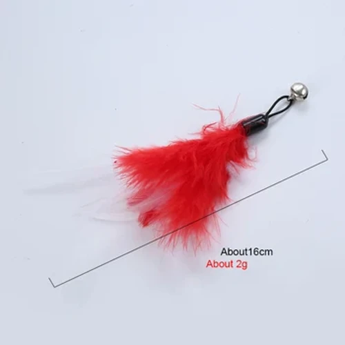 Cat Toy Feather Replacement Head Combination Ng Tatlong Telescopic Rod Feather Replacement Head Toy Para sa Cats Accessories Tools