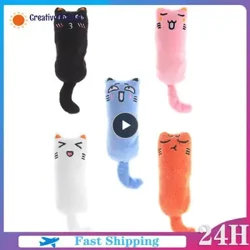 Rustle Sound Catnip Toys Produk Kucing Kanggo Cute Cat Toys Kitten Teeth Grinding Cat Soft Plush Thumb Pet Aksesoris