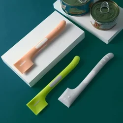 สัตว์เลี้ยงกระป๋องช้อน 3 ใน 1 Universal ฝาปิด Feeding Stirring ยาว Cat Scoop สัตว์เลี้ยง Feeding Tableware อุปกรณ์เสริม