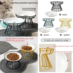 Babhla Peataí Ardaithe Ceirmeacha Nua Déileálann Uisce Bia do Chait Soláthairtí Madraí Beathú Lasmuigh Accessories Óil Babhla Seastán Cat Doggie