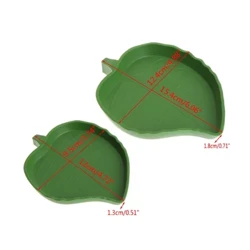 Bakuli la Chakula la Reptile Water Dish kwa Pet Gecko Spider Scorpion Chameleon Reptiles Amphibians Terrarium Habitat 2 Sizes