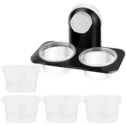 Mga Reptile Tank Feeder Suction Cup Mga Reptile Feeder Feeding Bowl Pagkain Tubig Dish Terrarium Breeding Feeders Kahon Mga Supply para sa Alagang Hayop