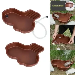 Piscine de baignade pour reptiles, accessoires pour amphibiens, grand bol d'eau avec rampe pour tortue, Hamster, Scorpion, léopard
