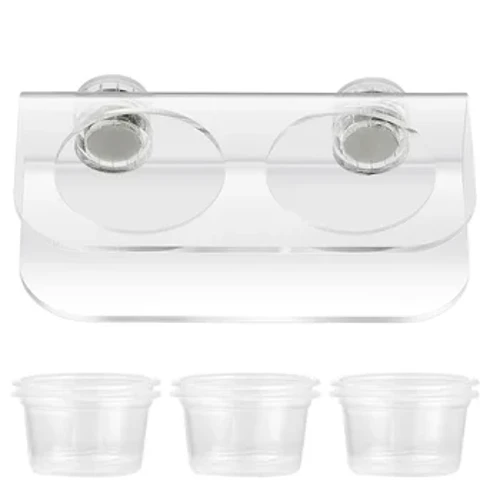 Gecko accessoires pour reptiles bol d'alimentation à crête tasses d'eau alimentaire réservoir d'alimentation tortue Dragon barbu fournitures crabe ermite