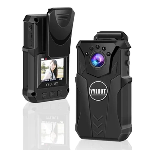 Camera thân mini YYLUUT, Camera đeo cổ cảnh sát nhìn đêm di động Full HD 1080P, ghi âm, chụp ảnh, quay video