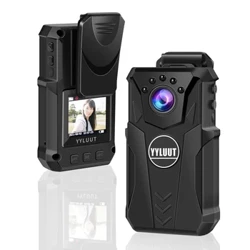 YYLUUT mini body camera，Full HD 1080P portable night vision police collar camera，record ng tunog，kuhanan ng larawan，mga video recorder