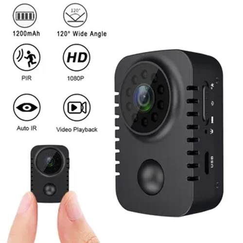 Mini Body Camera 1080P Full HD Smart Security Pocket Night Vision Motion Dection Camcorder Fir Autoen Standby PIR Video Recorder