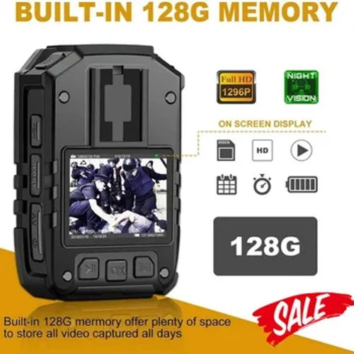 Cammpro i826Pro 3500mAh H.265 Camera an ninh cảnh sát GPS Chống nước IP67 1440P HD Độ phân giải video Máy ảnh đeo trên cơ thể