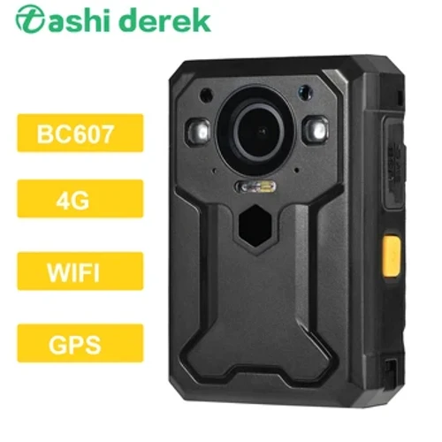 BC607 Cameră purtată pe corp 4G WIFI GPS HD 1080P Video în direct Monitor la distanță Înregistrare DVR portabilă Un buton SOS Cameră purtată pe corp