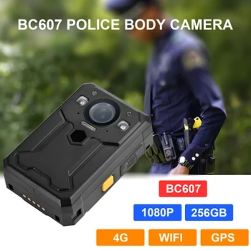 BC607 testre hordott kamera 4G WIFI GPS HD 1440P Élő adás valós időben, Arcfelismerés, Intercom funkció, IP67 vízálló