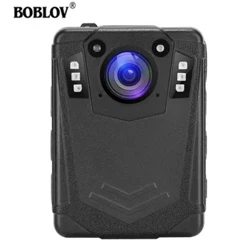 BOBLOV Body Camera IP65 Chống Nước Body Camera Bulit trong 64G Bộ Nhớ 8 Giờ Ghi Âm An Ninh Túi Kamara DVR Đầu Ghi Hình