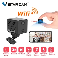 Vstarcam CB71 1080P Mini Wifi Meapueata 1500mAh Ma'a Toe fa'aaogaina DV IP Meapueata Maualalo le fa'aogaina o le eletise PIR Fa'amatalaga Fa'ailoga a le Tagata.