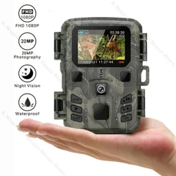 Ngoài Trời Mini Trail Camera 4K HD 20MP 1080P Hồng Ngoại Quan Sát Ban Đêm Kích Hoạt Chuyển Động Săn Bẫy Trò Chơi IP66 Chống Nước động Vật Hoang Dã Cam