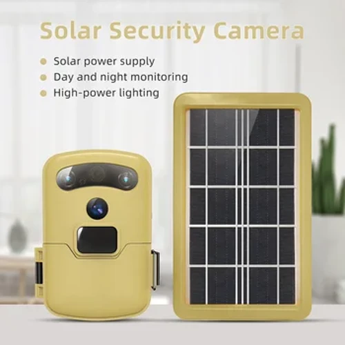 Camera săn bắn năng lượng mặt trời Wifi Camera động vật hoang dã Giám sát chống nước Cam Tầm nhìn ban đêm Ảnh