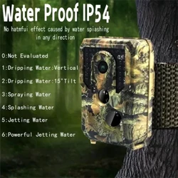 Mini Săn Đường Mòn Camera 16MP 1080P Chống Nước IP54 PIR Hồng Ngoại Quan Sát Ban Đêm Động Vật Hoang Dã Cam Giám Sát Theo Dõi Màn Hình Camera