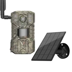 Cameră de vânătoare Rețea 4G 2.7K 14MP Pixel Viziune nocturnă Activată prin mișcare Cameră de urmărire pentru observarea faunei sălbatice/securitate la domiciliu