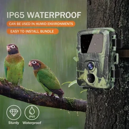 Mini cameră de vânătoare pentru traseu 20MP 1080P, impermeabilă IP65 PIR, cu viziune nocturnă în infraroșu, cameră pentru supraveghere, monitorizare de urmărire