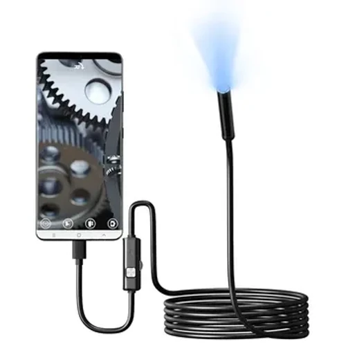 Caméra endoscopique 7.0MM TYPE-C IP67, étanche, 6 led réglables, USB, Android, Inspection Flexible, endoscopique, pour téléphone et PC