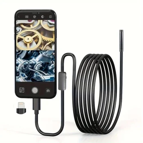 Camera Nội Soi Công Nghiệp Cho iPhone iOS Hệ Thống HD 960P Camera Kiểm Tra Chống Nước Cống Borescope Để Kiểm Tra Xe