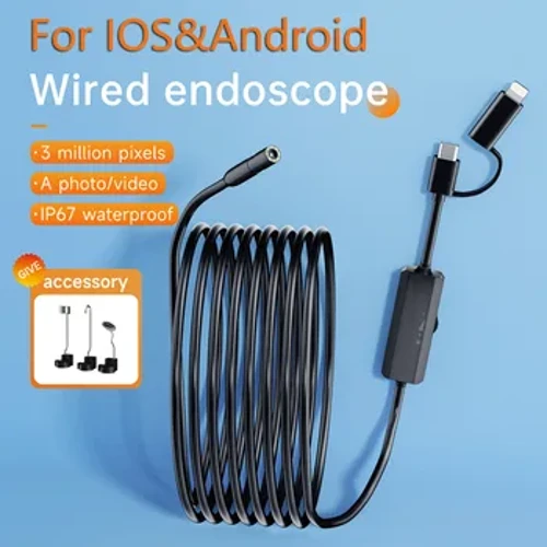 Android endoskopskа inspekcijskа kаmerа 2 u 1 IOS tip-C mini inspekcijskа kаmerа zа IOS iphone vodootporni boroskop cevovodа