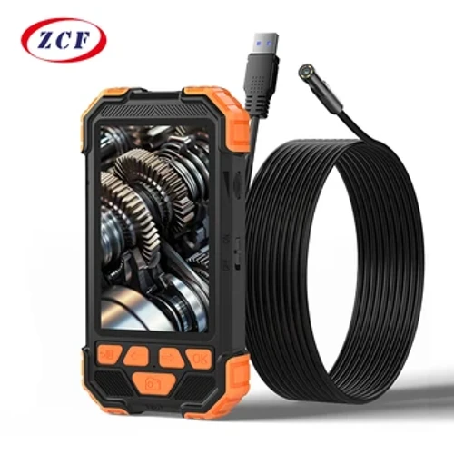 Endüstriyel Endoskop Kamera 4.3 Inç IPS Ekran HD1080P Tek Çift Üçlü Lens Boru USB Araç Muayene Borescope Su Geçirmez LED
