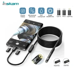 W300 Mini Endoscope Camera 1080P Single&Dual 8MM σκληρό καλώδιο Αδιάβροχο σκελετό επιθεώρησης αποχέτευσης αυτοκινήτου για IOS Android